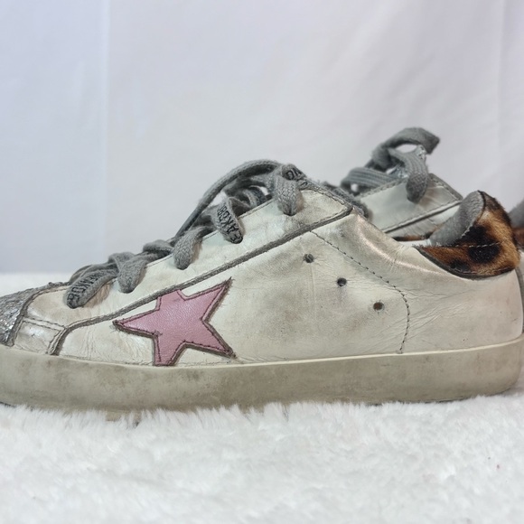 Golden Goose Kids Glitter Sneakers - Silver and Pink 🍓☀️ - Picture 4 of 14